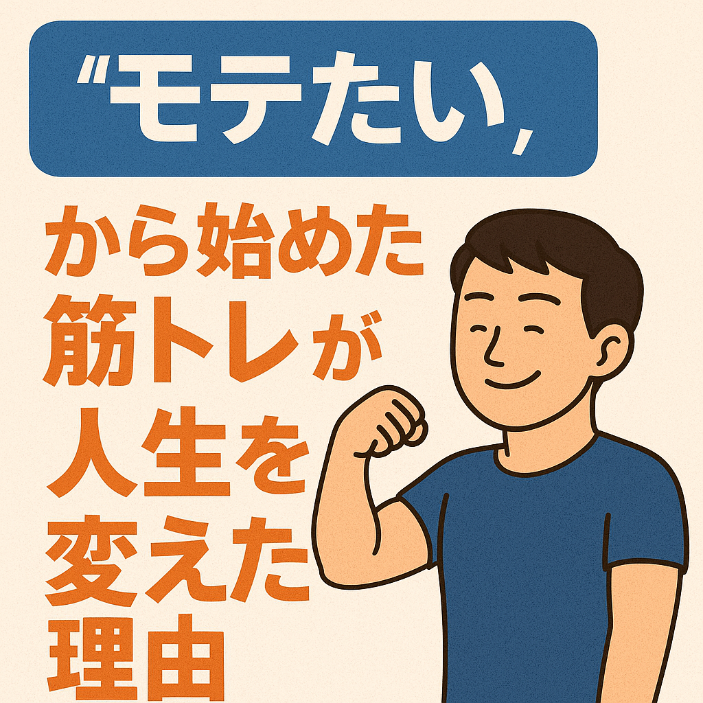 “モテたい”から始めた筋トレが、人生を変えた理由