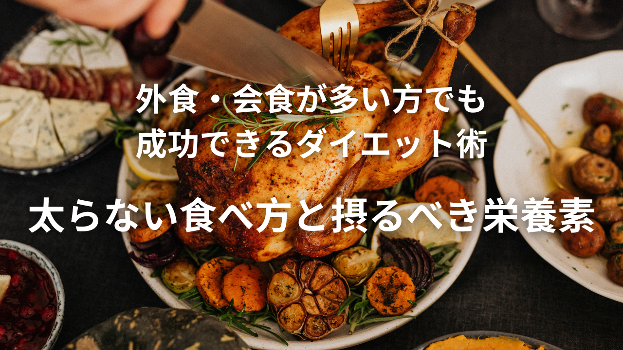 会食・外食が多くてもできるダイエットについて書いた記事の画像