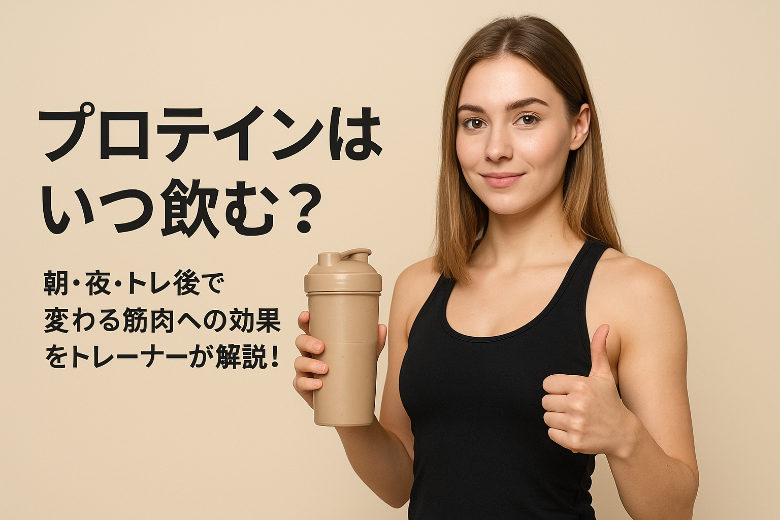 プロテインはいつ飲むのか？？