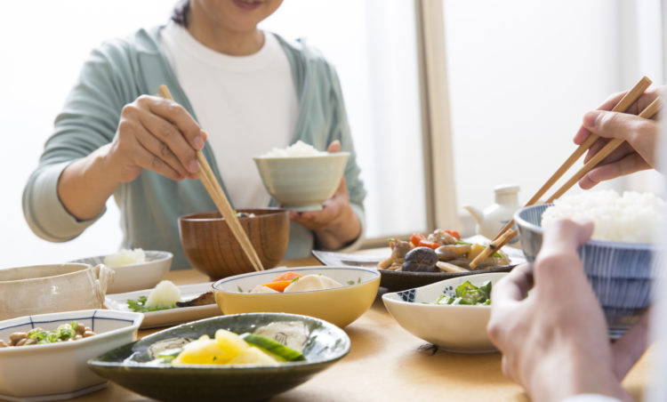 食事中の画像