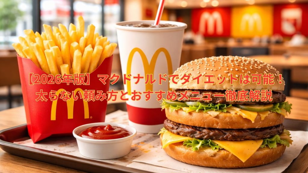 【2026年版】マクドナルドでダイエットは可能！太らない頼み方とおすすめメニュー徹底解説