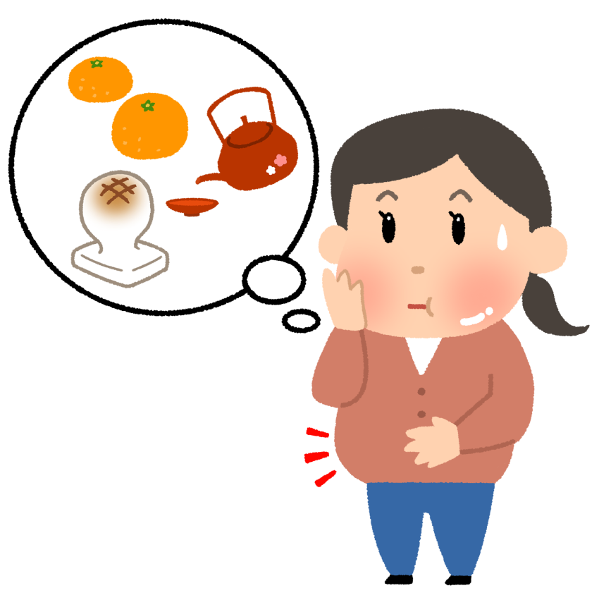 正月太りの画像