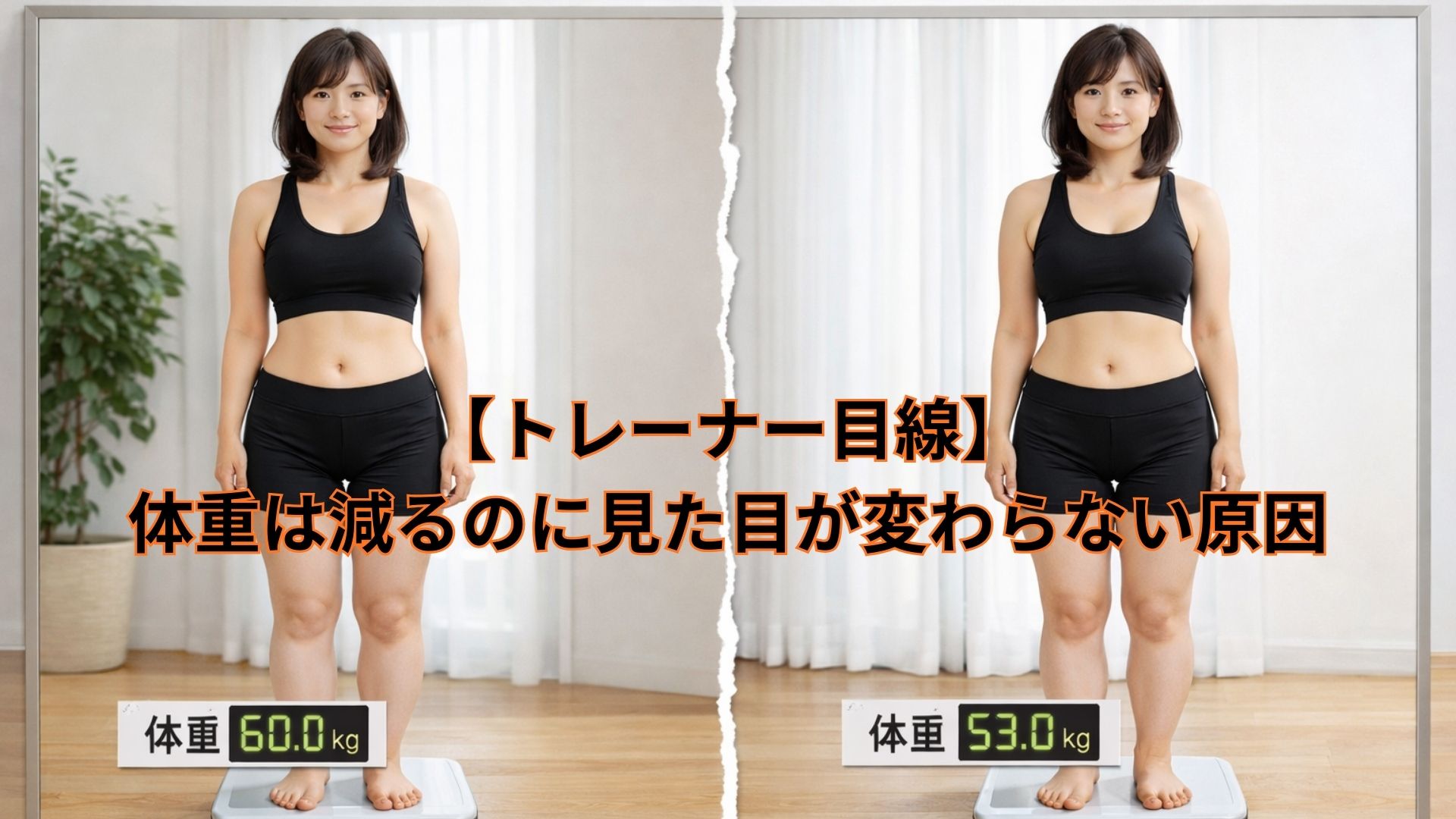 【トレーナー目線】 体重は減るのに見た目が変わらない原因