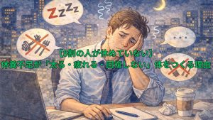 【8割の人が休めていない】休養不足が「太る・疲れる・回復しない」体をつくる理由